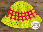 Neon Crochet Bucket Hat