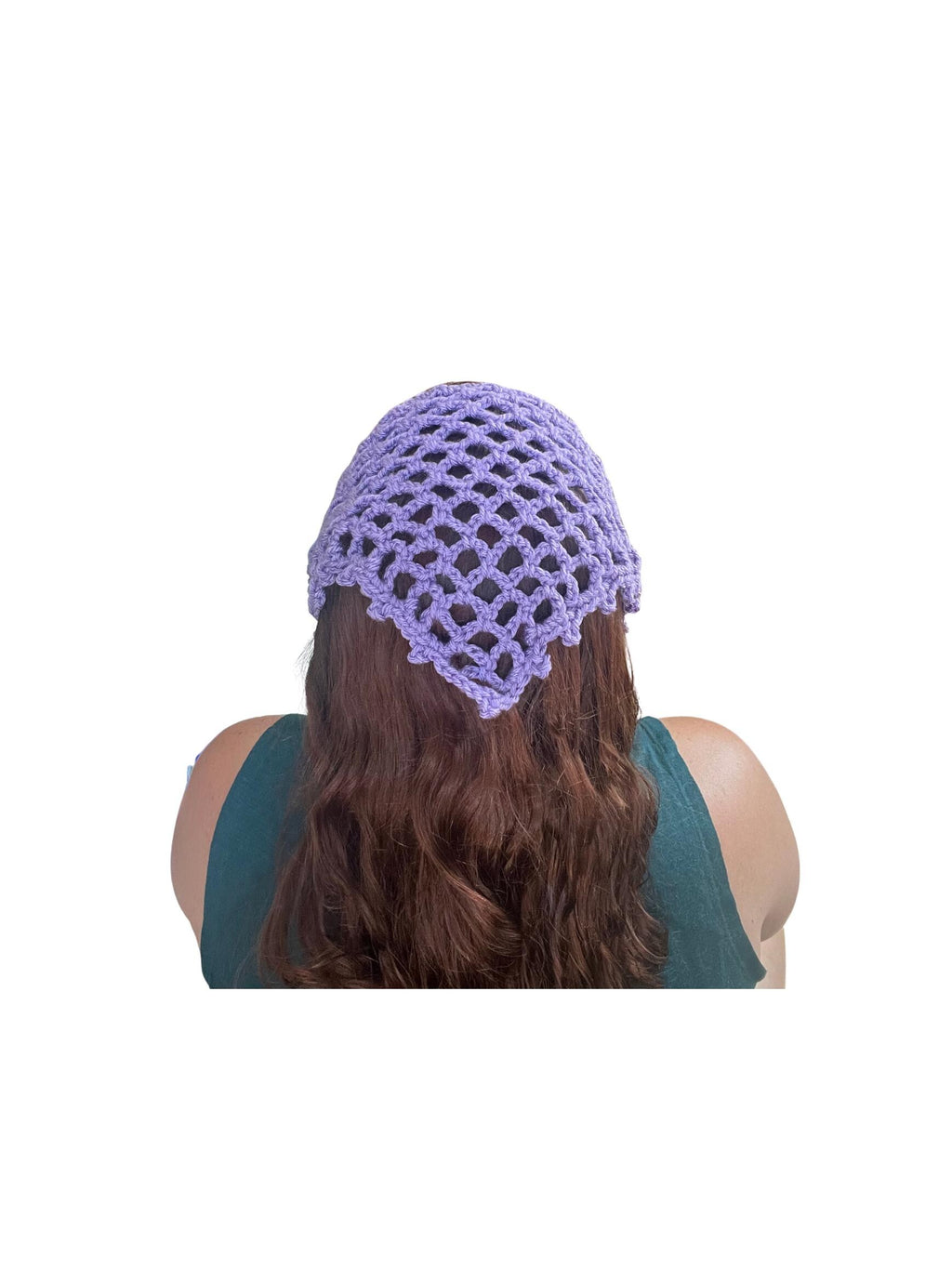 Crochet Mesh Bandana | lavender