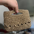 Crochet Gold Handbag | Mini Purse