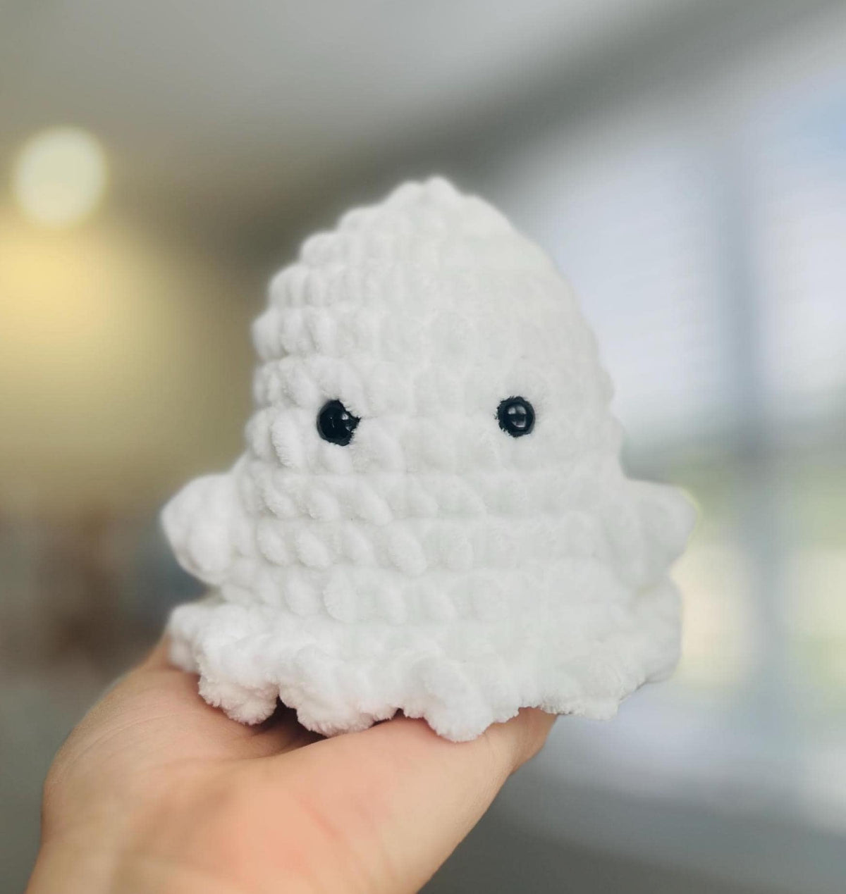 Crochet Boo Buddy | Handmade Ghost Plushie | Cute Halloween Plush | Fall Crochet Decor