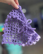 Crochet Mesh Bandana | lavender
