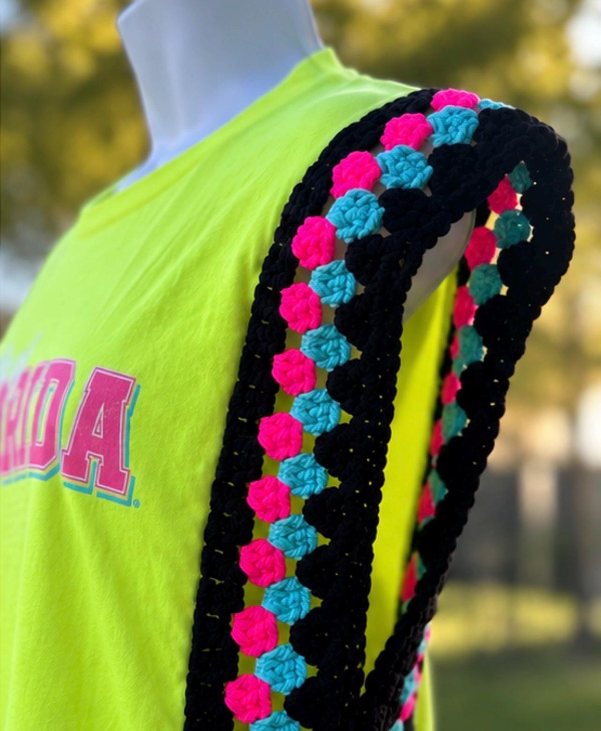 Hand Crocheted University of Florida Game Day Tee | One-of-a-Kind College Top