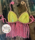 Sunset Fringe Crochet Bralette