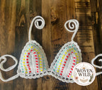 Confetti Crochet Festival Bralette Top