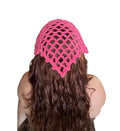 Crochet Mesh Bandana | Hot Pink