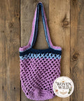 Lavender Crochet Market Tote