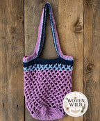 Lavender Crochet Market Tote