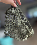 Crochet Mesh Bandana | Olive Green